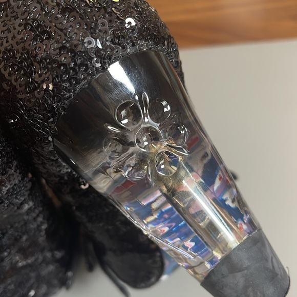 IRREGULAR CHOICE SEQUIN BOW CLEAR FLORAL HEEL 9 - Picture 5 of 6